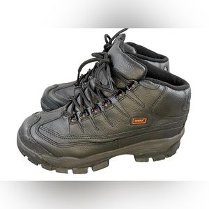 Red Wing Worx 5501 steel toe hiking safety boot. Black leather. Men's sz 8.5